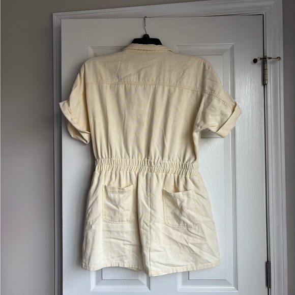 White Birch Cream Button-Up Romper - Picture 5 of 5